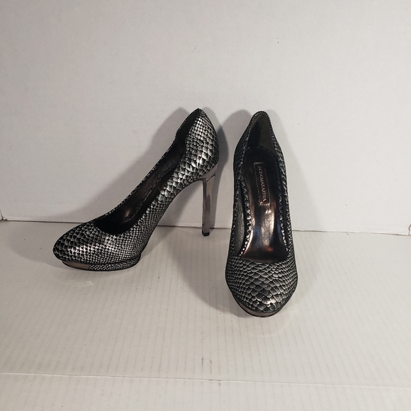 Women's BCBGMAXAZRIA 5in. Snake Print Heels - Picture 2 of 5